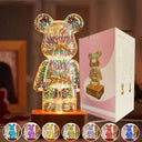 3D Fireworks Bear Night Light USB Atmosphere Creator