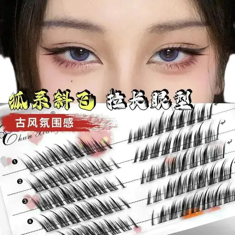 Fluffy Mink Fox Eye Lash Extensions Natural Elegance — product view 1