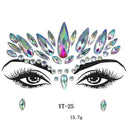 Glam Face Jewels for Festival Tattoos