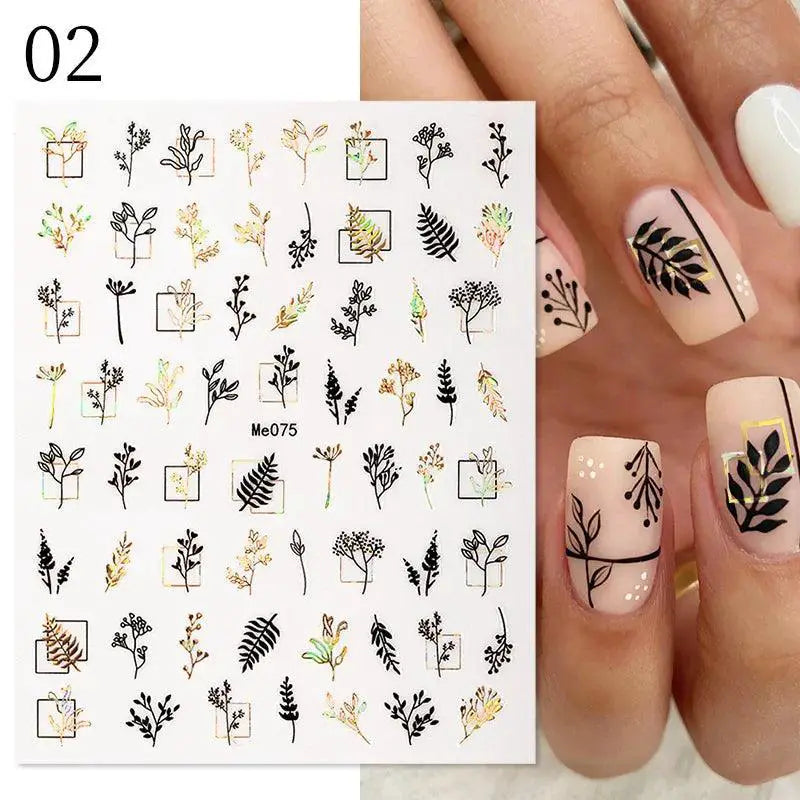 3D Gradient Nail Art Stickers Elevate Your Style Game Chic