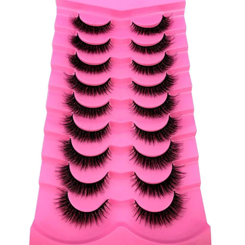 Mink Lashes - Pros Dramatic Eyes — Black 7pairs-AT-4