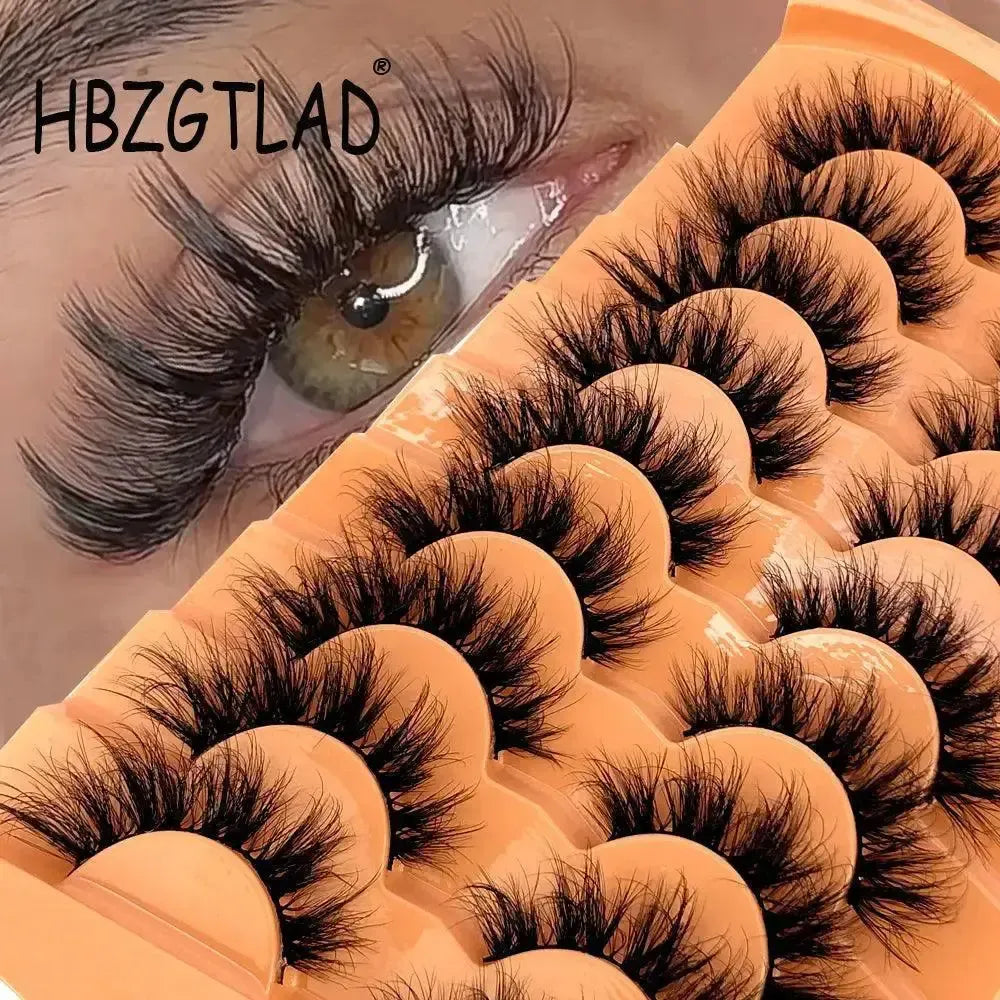 Mink Lashes - Pros Dramatic Eyes — Black 9pairs-HU-1