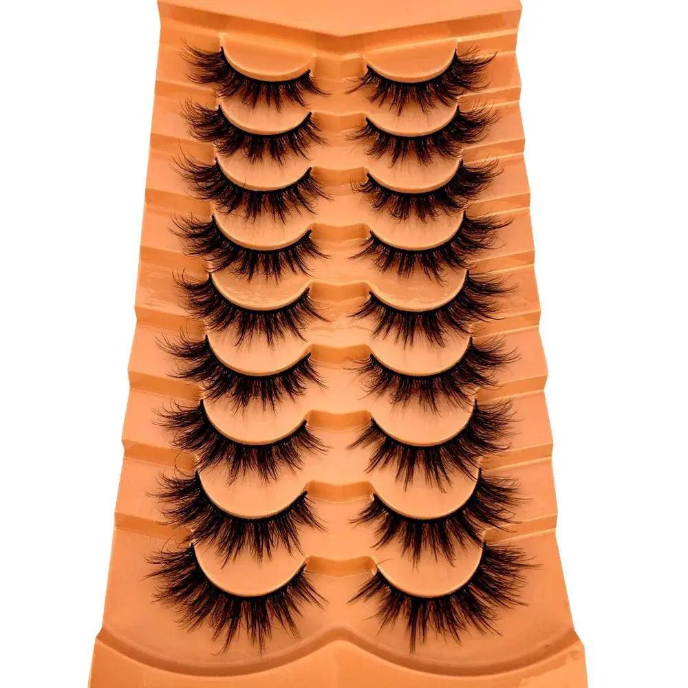 Mink Lashes - Pros Dramatic Eyes — Black 10pairs-RX-2