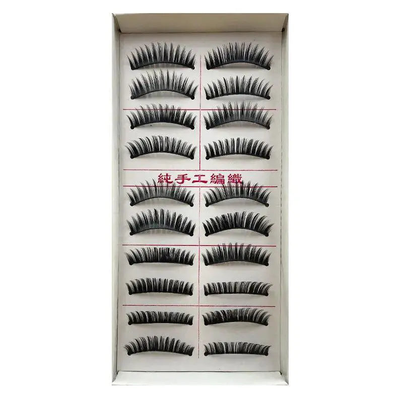 Mink Lashes - Pros Dramatic Eyes — Black 10pairs-RX-4