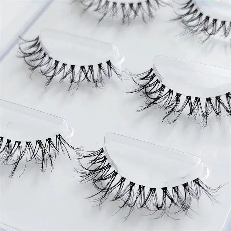 3D Mink Lashes Natural Black Reusable Eyelashes Set Pack