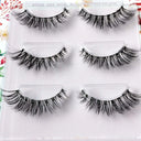 3D Mink Lashes - Natural Black Reusable Eyelashes Set Pack