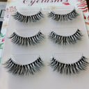 3D Mink Lashes - Natural Black Reusable Eyelashes Set Pack
