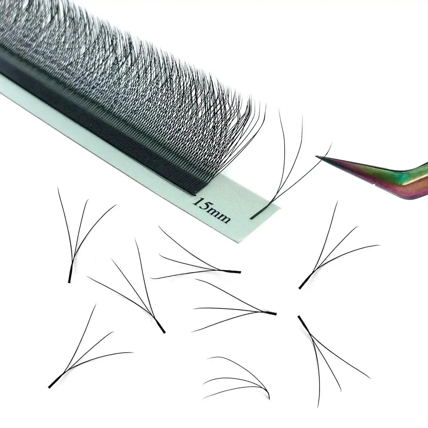 3D W Shape Mink Lash Extension Kit With Volume Fans Set