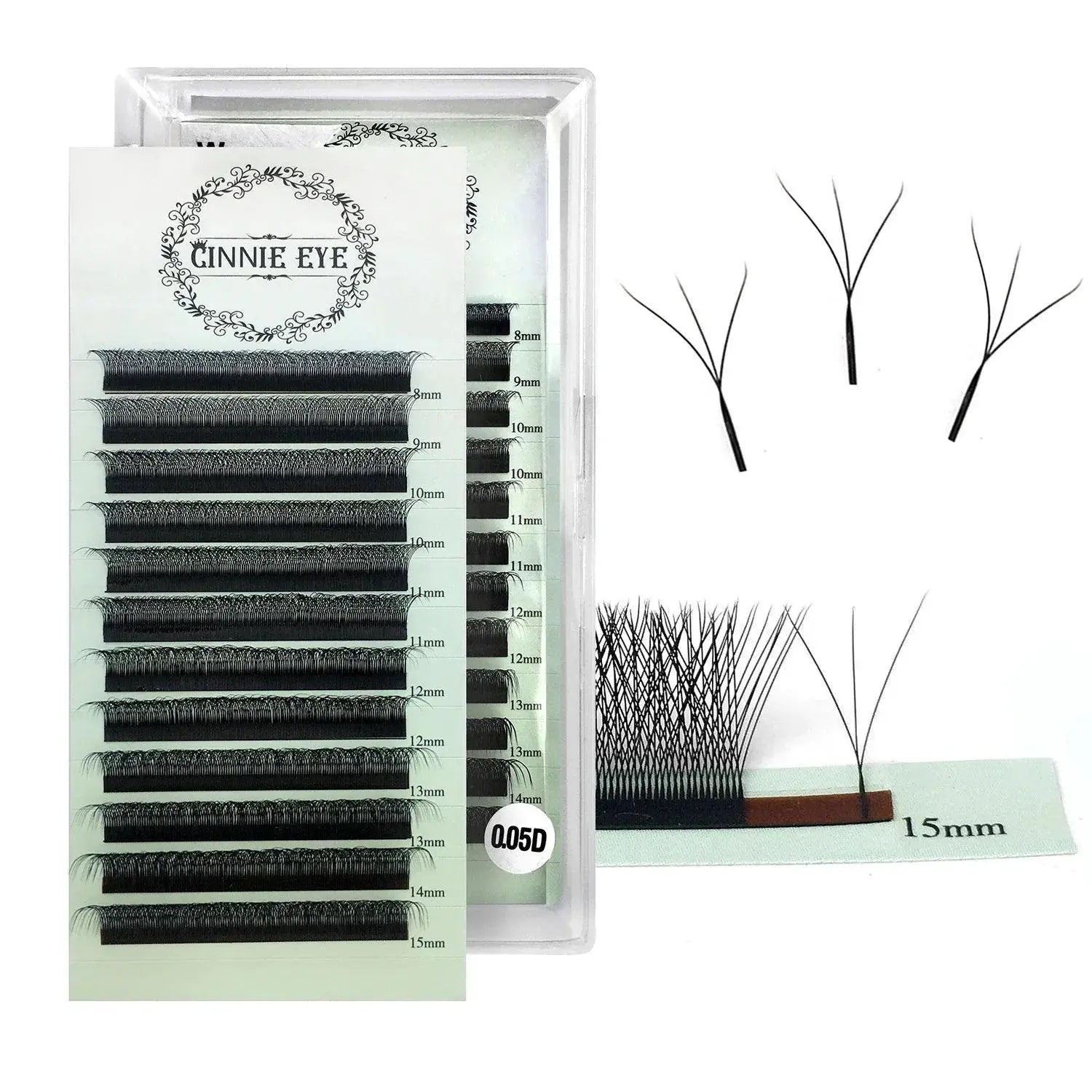 3D W Shape Mink Lash Extension Kit With Volume Fans Set