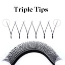 3D YY Shaped Eyelash Extensions Handcrafted Luxurious Eyes