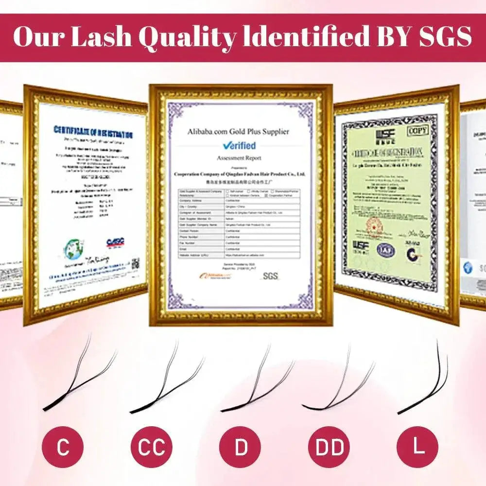 3D YY Shaped Eyelash Extensions Handcrafted Luxurious Eyes