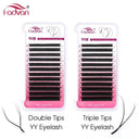 3D YY Shaped Eyelash Extensions Handcrafted Luxurious Eyes