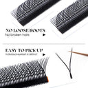3D YY Shaped Eyelash Extensions Handcrafted Luxurious Eyes