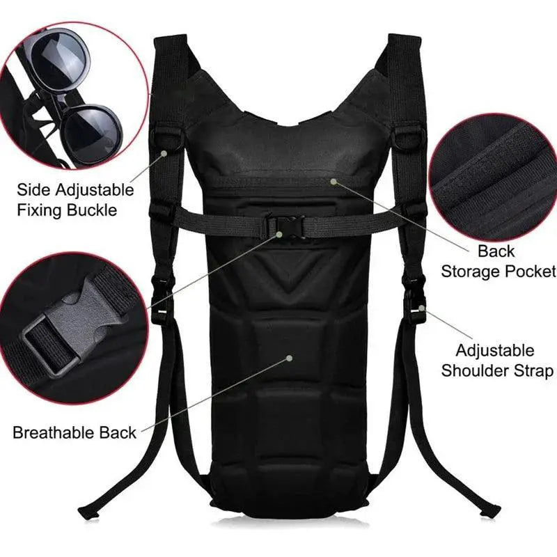 3L Waterproof Tactical Hydration Backpack for Outdoor Gear