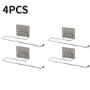 4-in-1 Stainless Steel Kitchen Paper Towel Hook Organizer