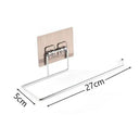 4-in-1 Stainless Steel Kitchen Paper Towel Hook Organizer