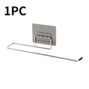 4-in-1 Stainless Steel Kitchen Paper Towel Hook Organizer