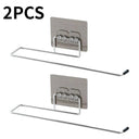 4-in-1 Stainless Steel Kitchen Paper Towel Hook Organizer