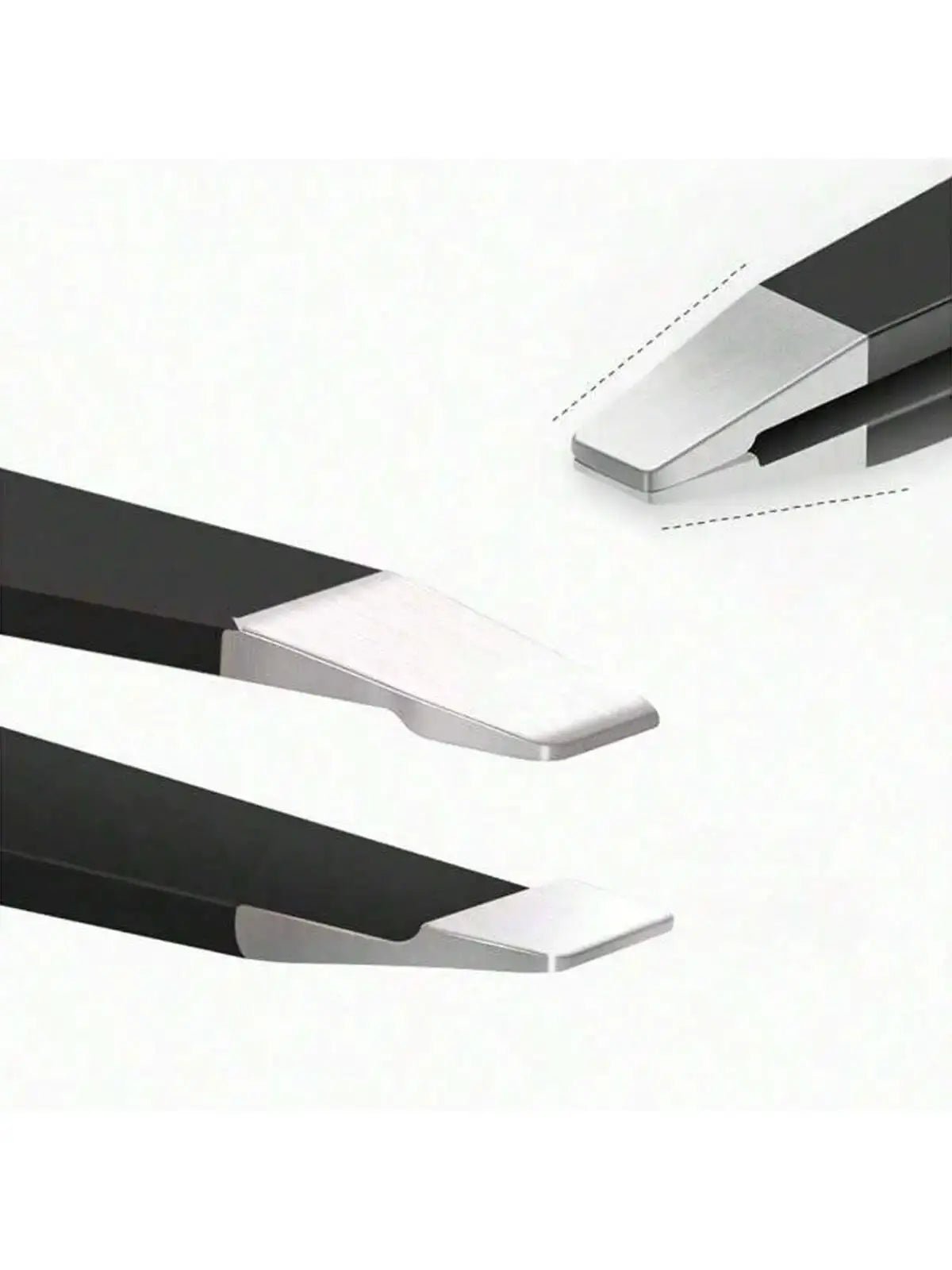 4 Pack Stainless Steel Tweezers Precision Grooming for Eyebrows and Eye Shaping