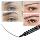 4-Point Dark Brown Waterproof Eyebrow Pen for Easy Use