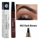 4-Point Dark Brown Waterproof Eyebrow Pen for Easy Use
