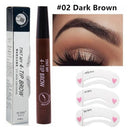 4-Point Dark Brown Waterproof Eyebrow Pen for Easy Use