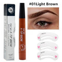 4-Point Dark Brown Waterproof Eyebrow Pen for Easy Use
