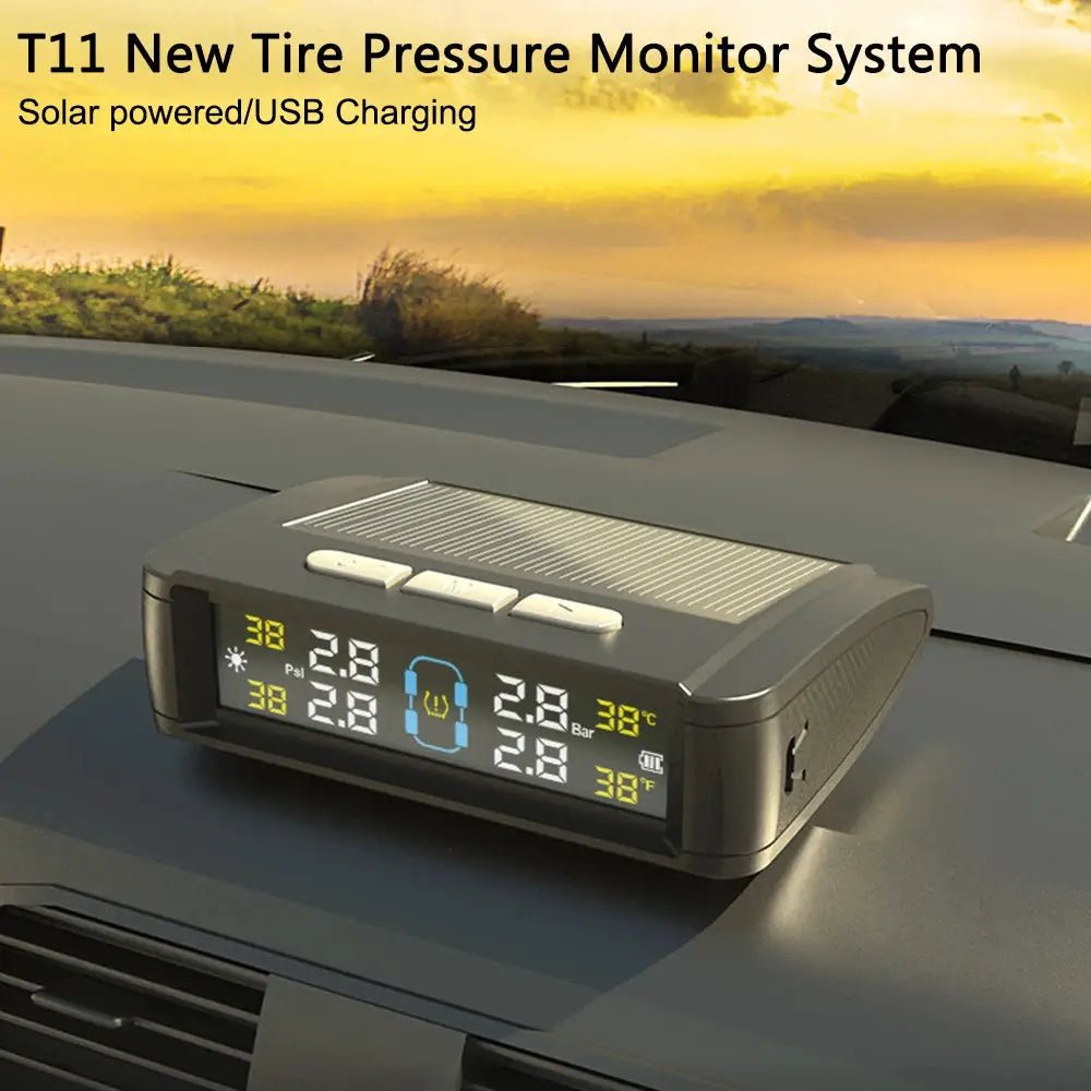 4-Sensor Tire Monitor for Safer Driving