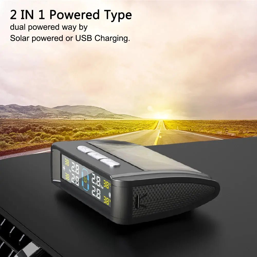 4-Sensor Tire Monitor for Safer Driving