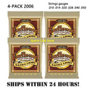 4 Sets ERNIE BALL 2221 Regular Slinky Guitar Strings