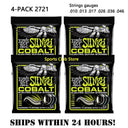 4 Sets ERNIE BALL 2221 Regular Slinky Guitar Strings