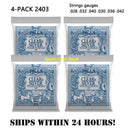 4 Sets ERNIE BALL 2221 Regular Slinky Guitar Strings