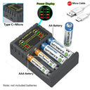 4-Slot Fast Battery Charger for AA/AAA