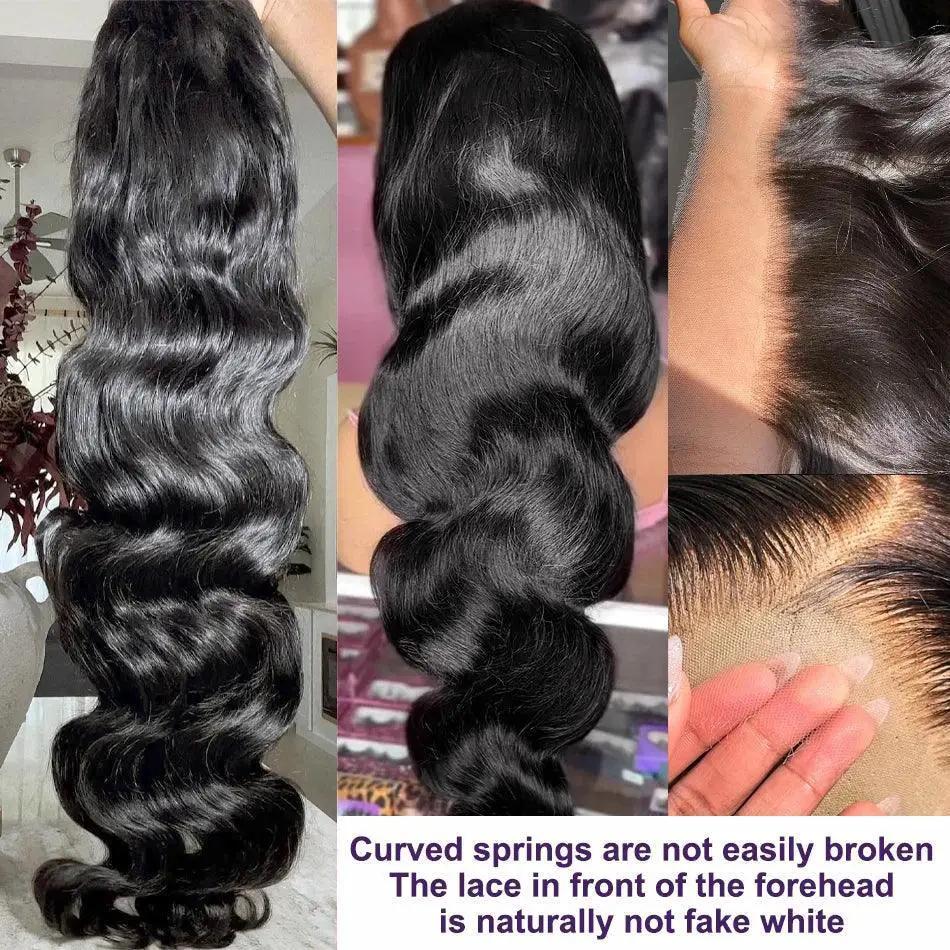 40 Inch Body Wave Lace Frontal Wig Premium Brazilian Hair