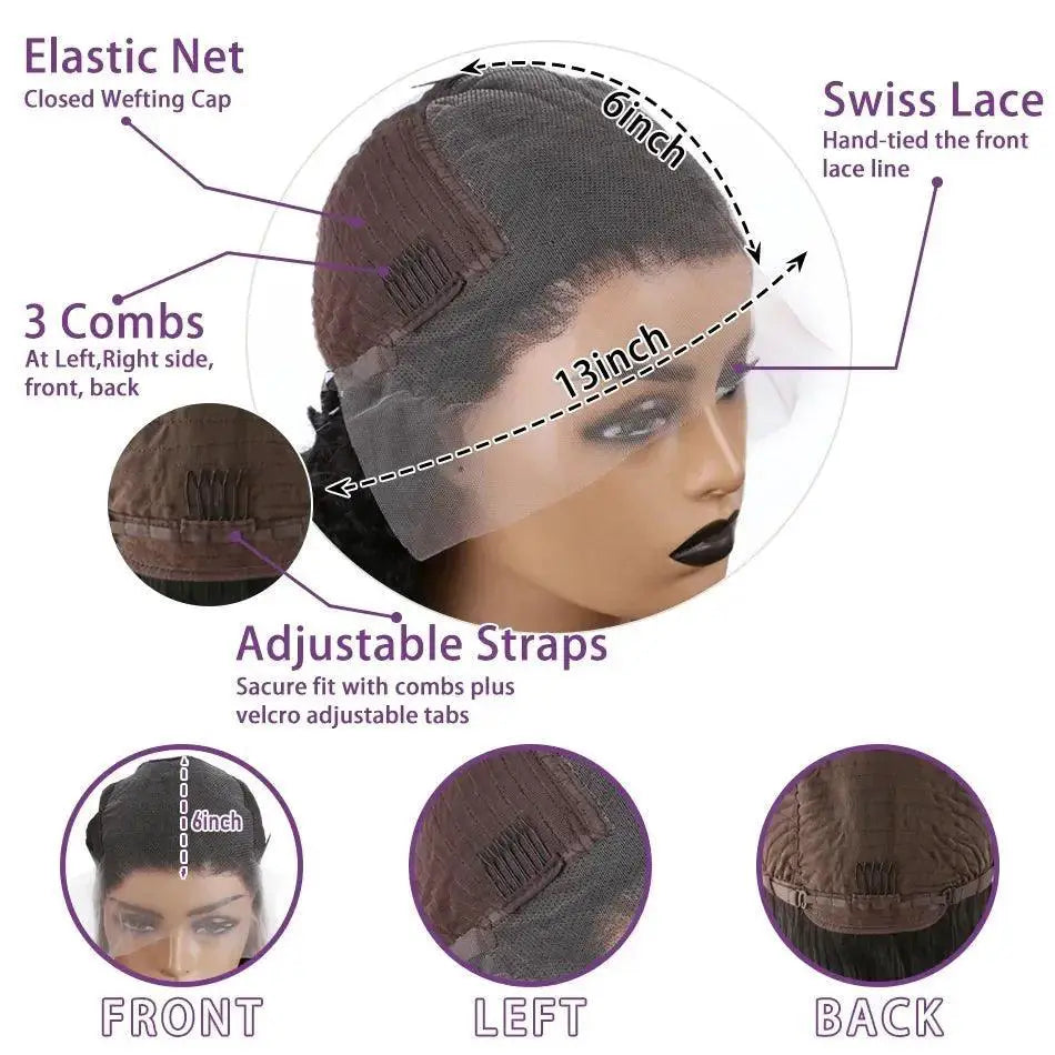 40 Inch Body Wave Lace Frontal Wig Premium Brazilian Hair