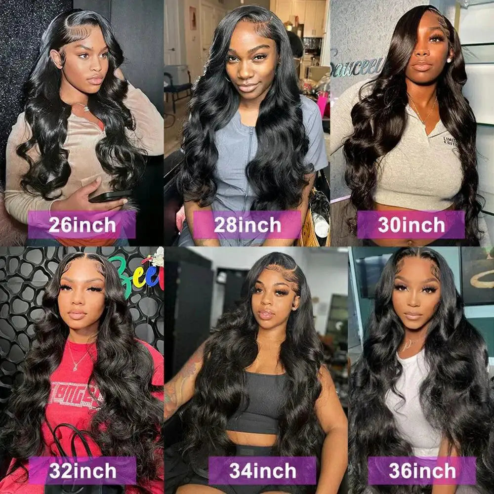 40 Inch Body Wave Lace Frontal Wig Premium Brazilian Hair