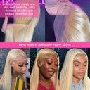 40 Inch Honey Blonde Lace Front Wig Luxurious Brazilian Remy Hair