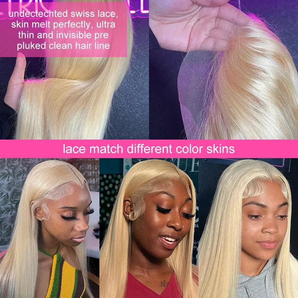 40 Inch Honey Blonde Lace Front Wig Brazilian Remy Hair