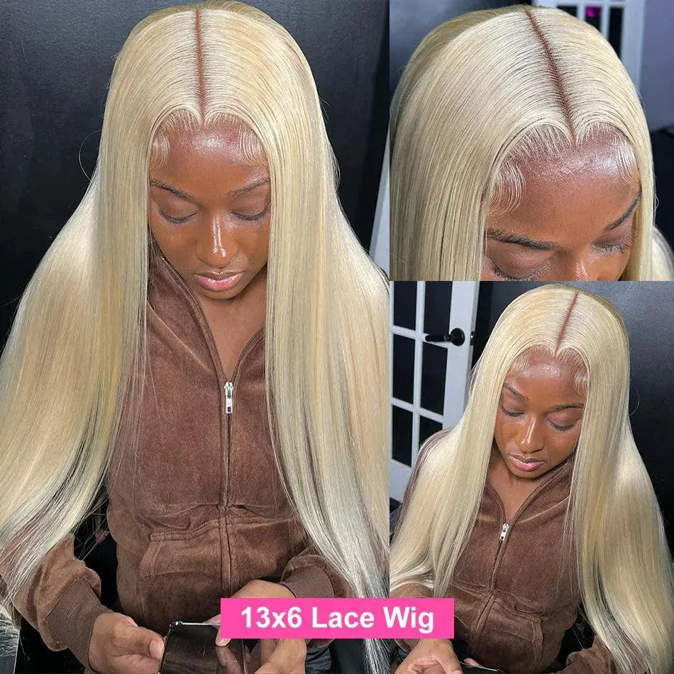 40 Inch Honey Blonde Lace Front Wig Brazilian Remy Hair
