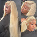 40 Inch Honey Blonde Lace Front Wig Luxurious Brazilian Remy Hair