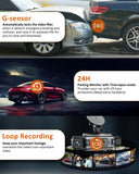 4Ch WiFi Dashcam Four Channel DVR FHD 1080P Front Left Right Rear - Night Vision