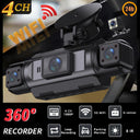 4Ch WiFi Dashcam Four Channel DVR FHD 1080P Front Left Right Rear - Night Vision