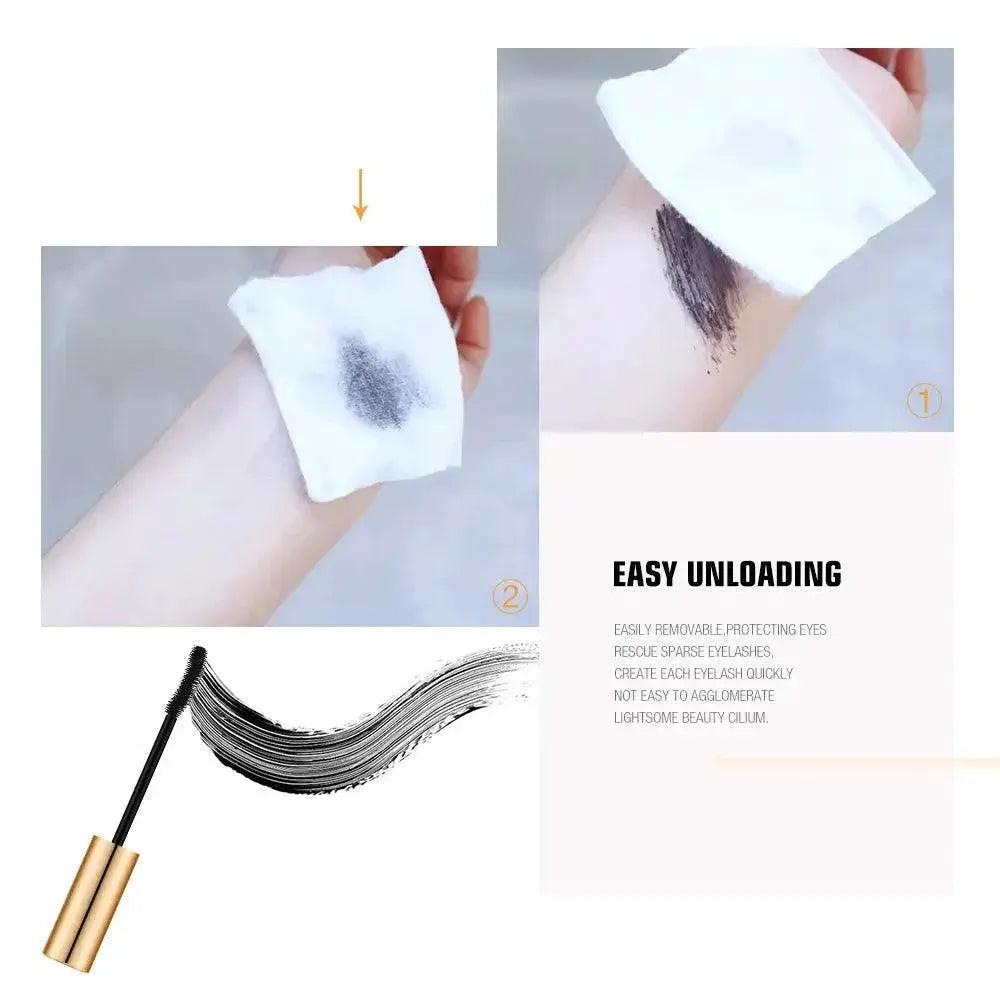 4D Fiber Lash Mascara Waterproof Curved Brush For Length