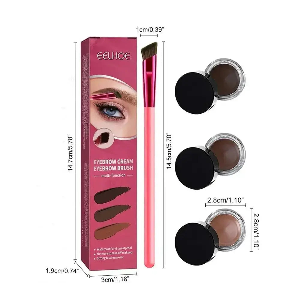 4D Hair Stroke Eyebrow Brush Set For Perfect Brows Kit