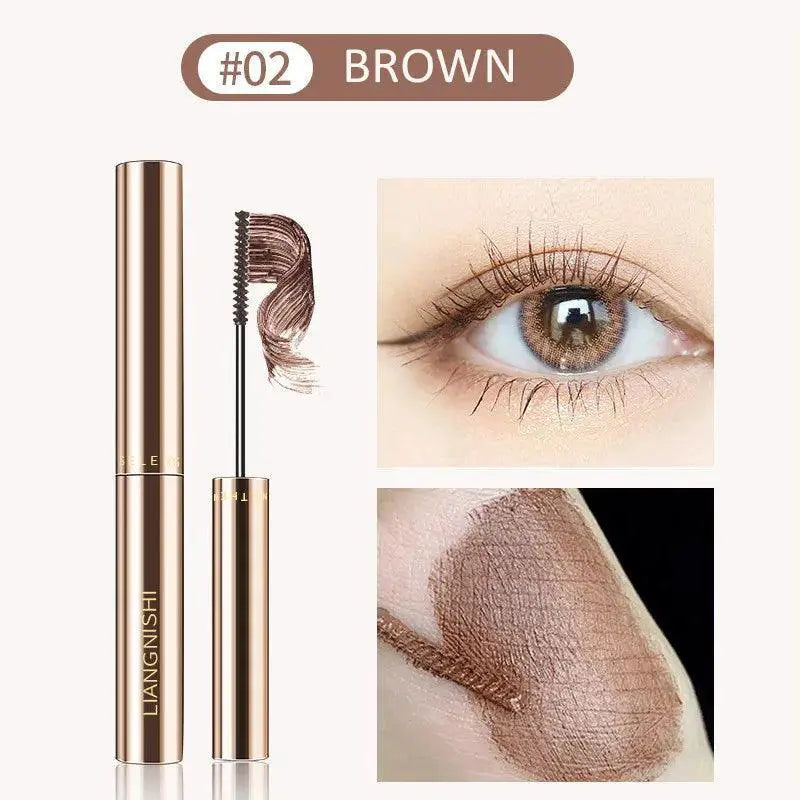 4D Silk Fiber Brown Mascara For Lengthening And Volumizing