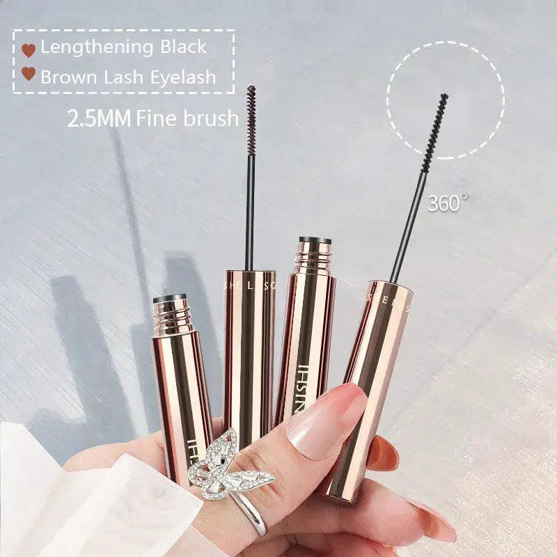 4D Silk Fiber Brown Mascara For Lengthening And Volumizing