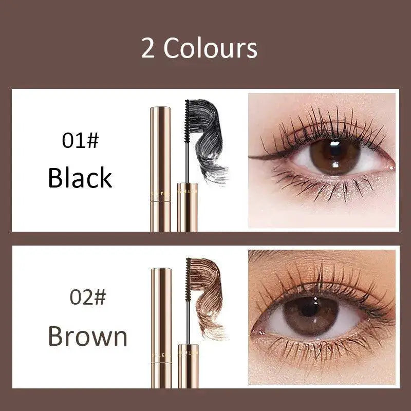 4D Silk Fiber Brown Mascara For Lengthening And Volumizing