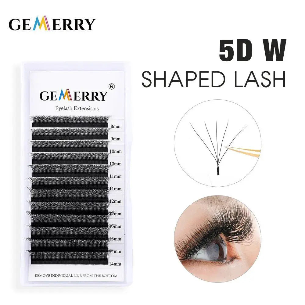 4D 5D 6D W Shape Volume Faux Mink Eyelash Clusters