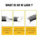 4D/5D/6D W Shape Volume Faux Mink Eyelash Clusters