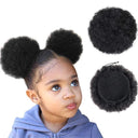 4Inch Afro Puff Drawstring Ponytail Clip-In Hair Bun Accessory